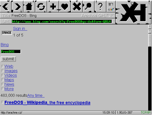 A DOS-based Web browser.