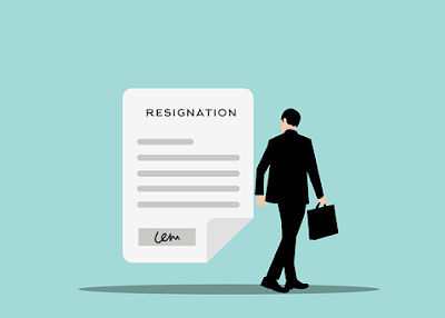 Jobs resignation vector