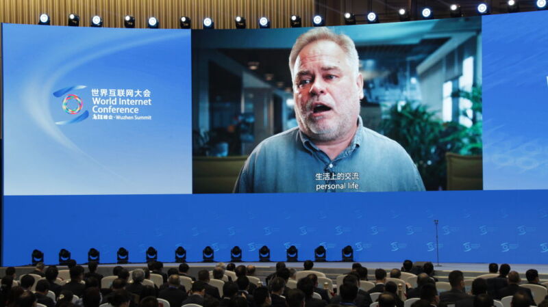 Eugene Kaspersky, CEO and founder of Moscow-based Kaspersky, at the 2020 World Internet Conference (WIC) at Wuzhen, China.