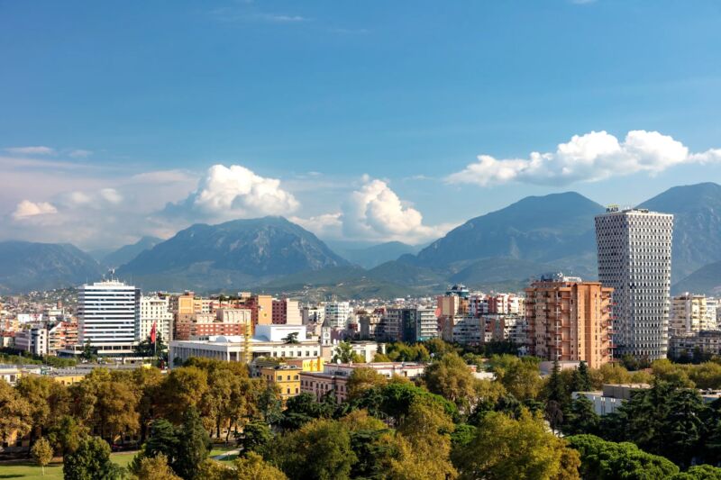 Tirane, Albania.