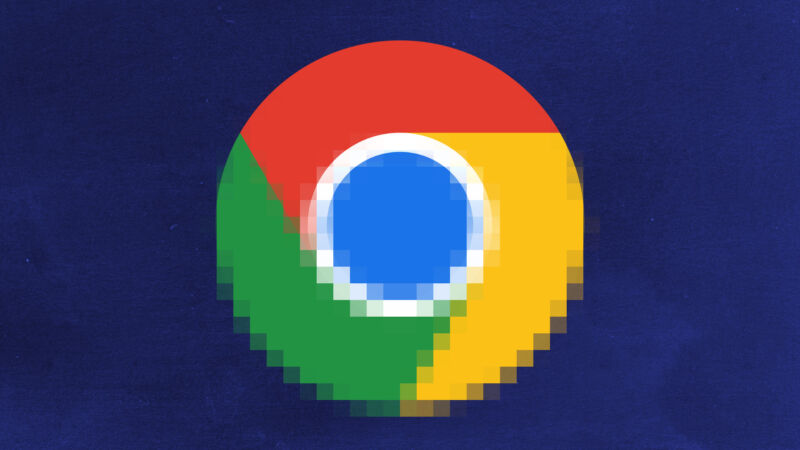 Google Chrome log, partially de-rendered, as if loading.