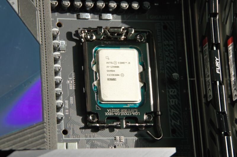 Intel's flagship desktop CPU, the Core i9-13900K.
